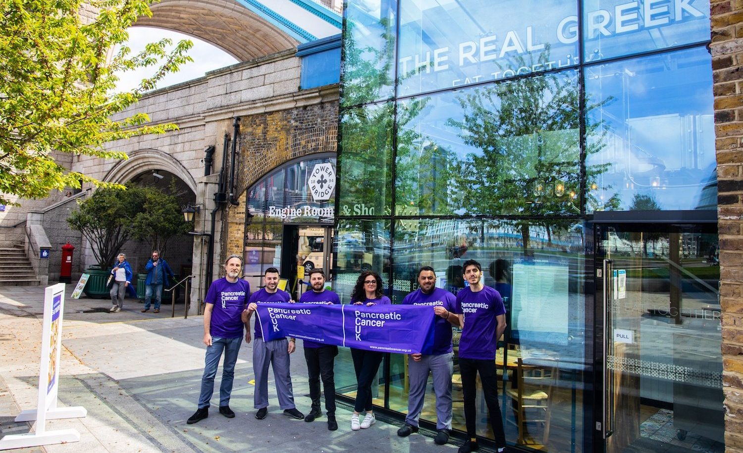 the real greek x pancreatic cancer UK tower bridge