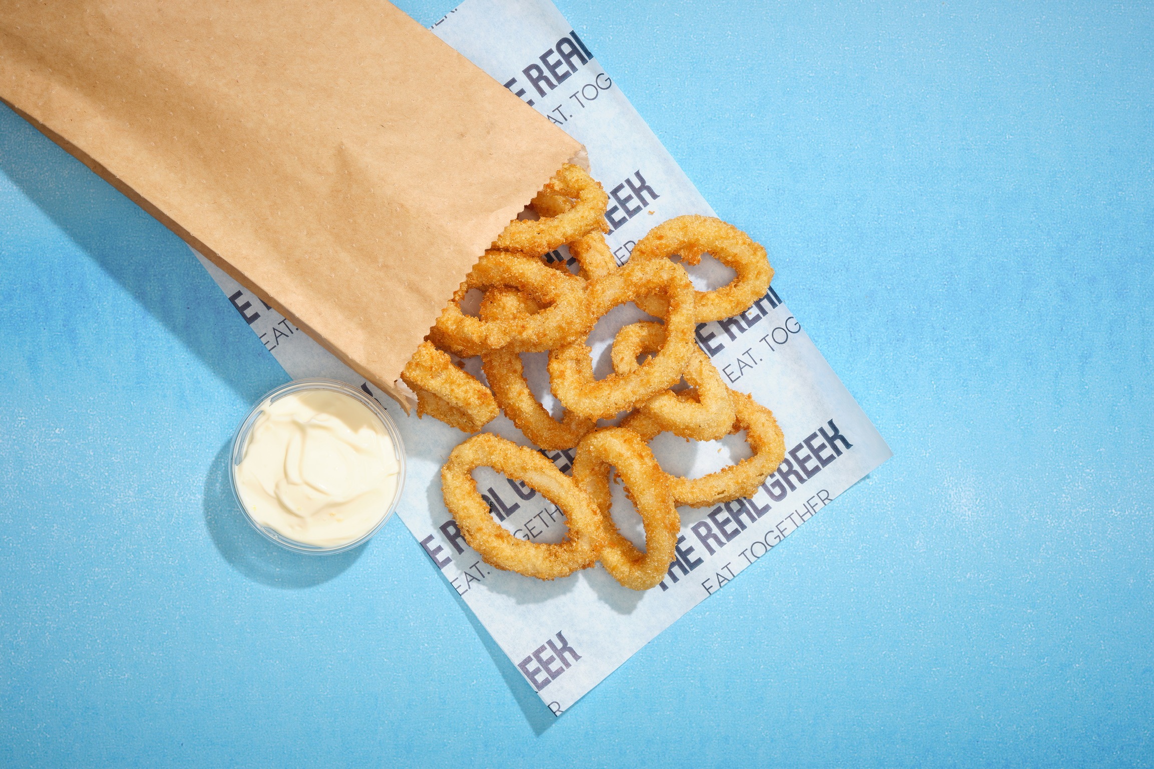 The Real Greek - Delivery Menu - Deliveroo - UberEats - calamari