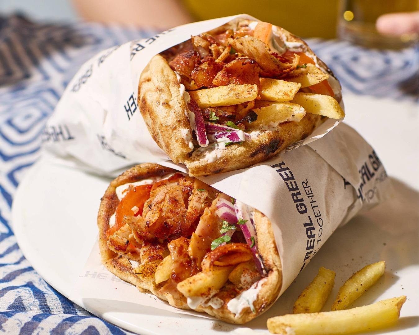 Chicken gyros wraps